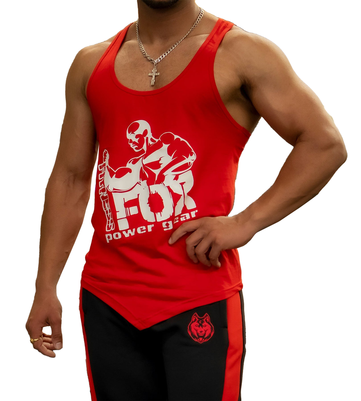 Fitnessfox Red Gym Training Singlets