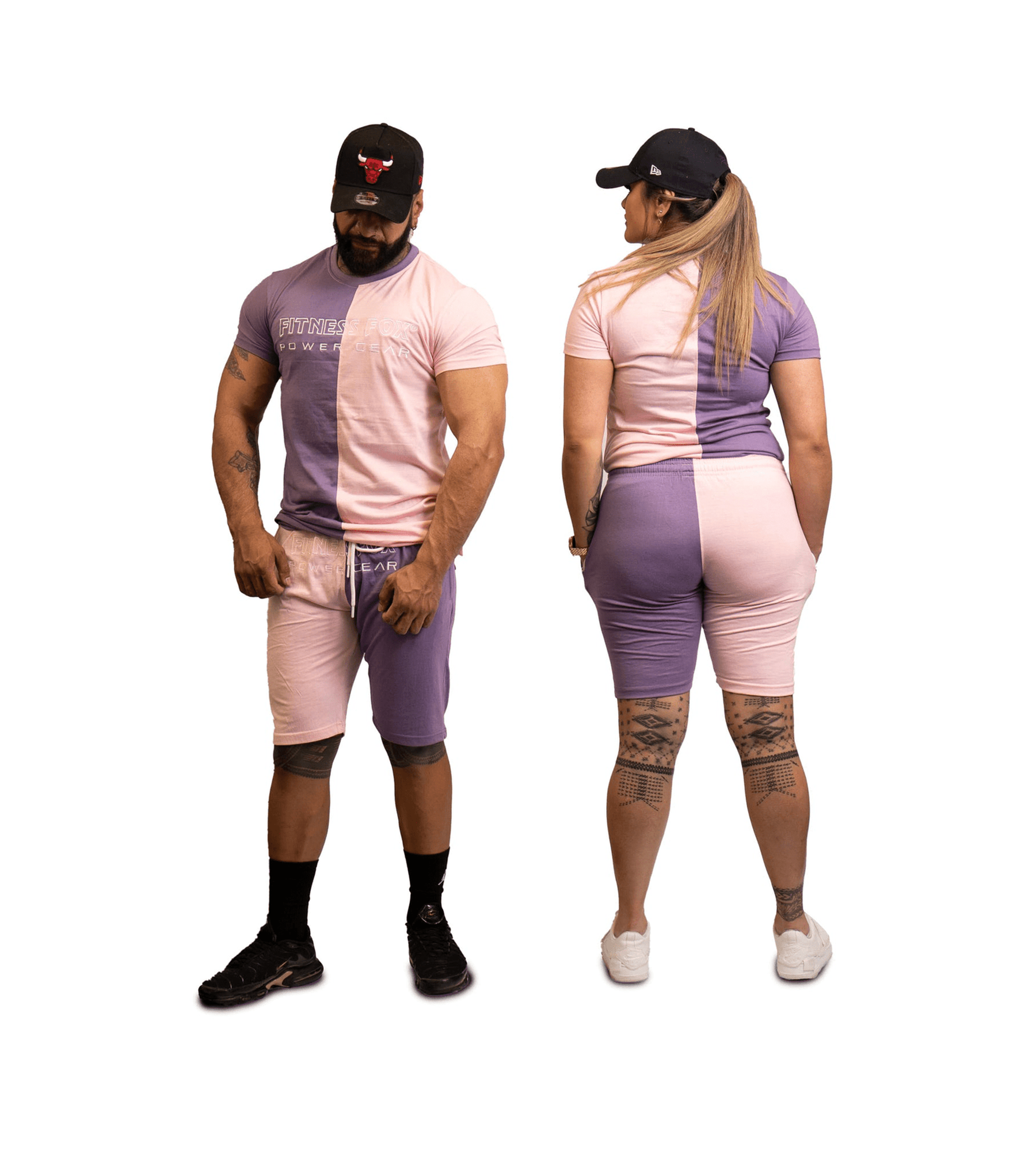 Fitnessfox UNISEX Gym Shorts (Pink & Violet)