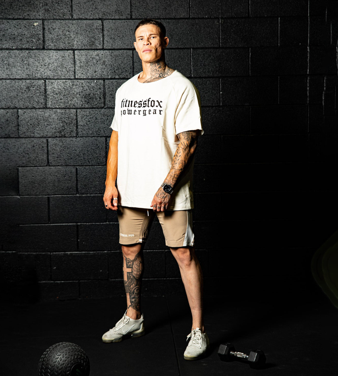 Fitnessfox Old school Oversize T-Shirt ( Cream)