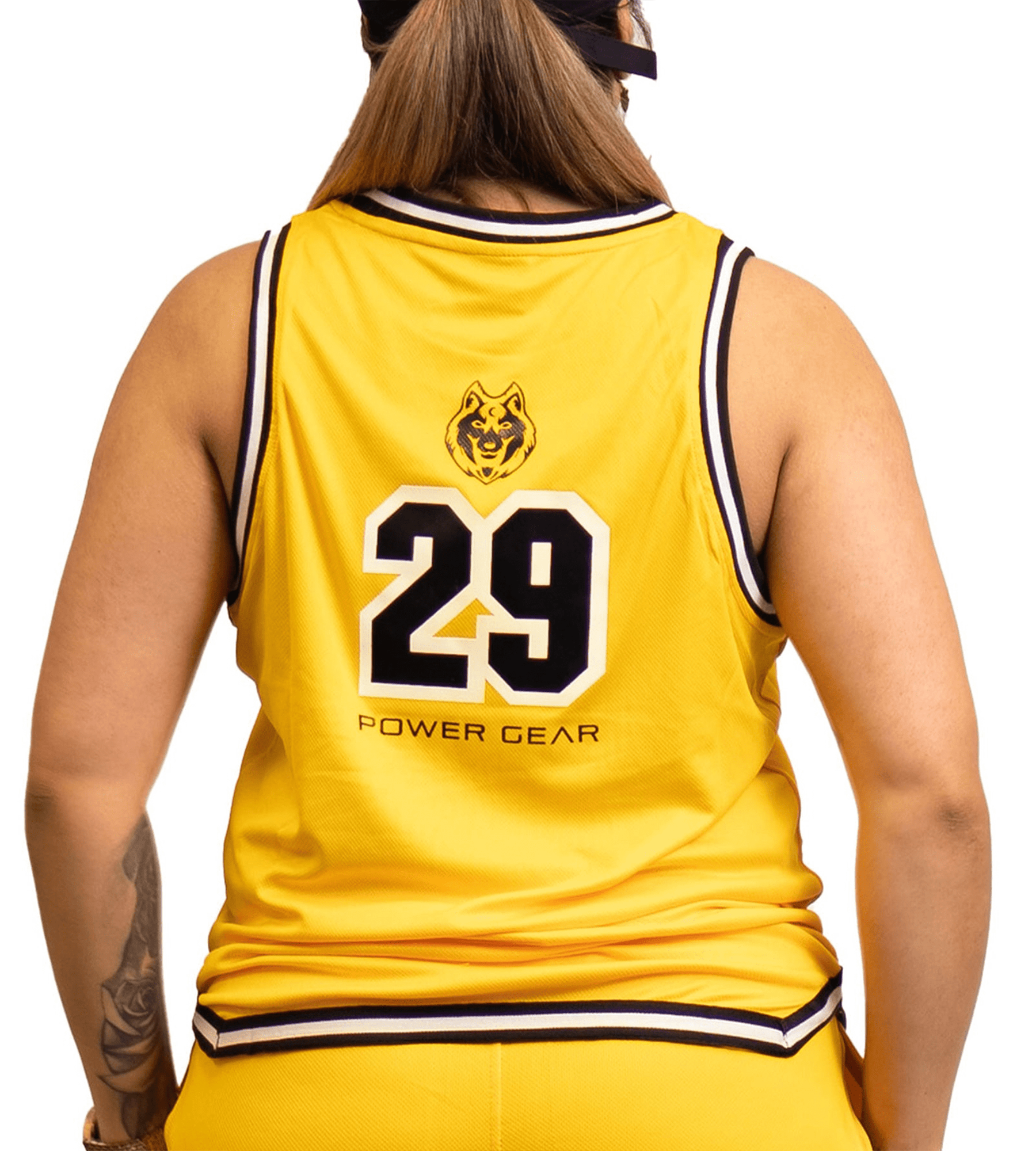 FitnessFox Basketball Singlet -Yellow