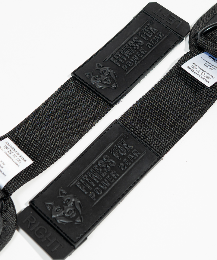 Leather Cable Ankle Straps For Cable Machine ( Black edition) ( Sold as a pair)