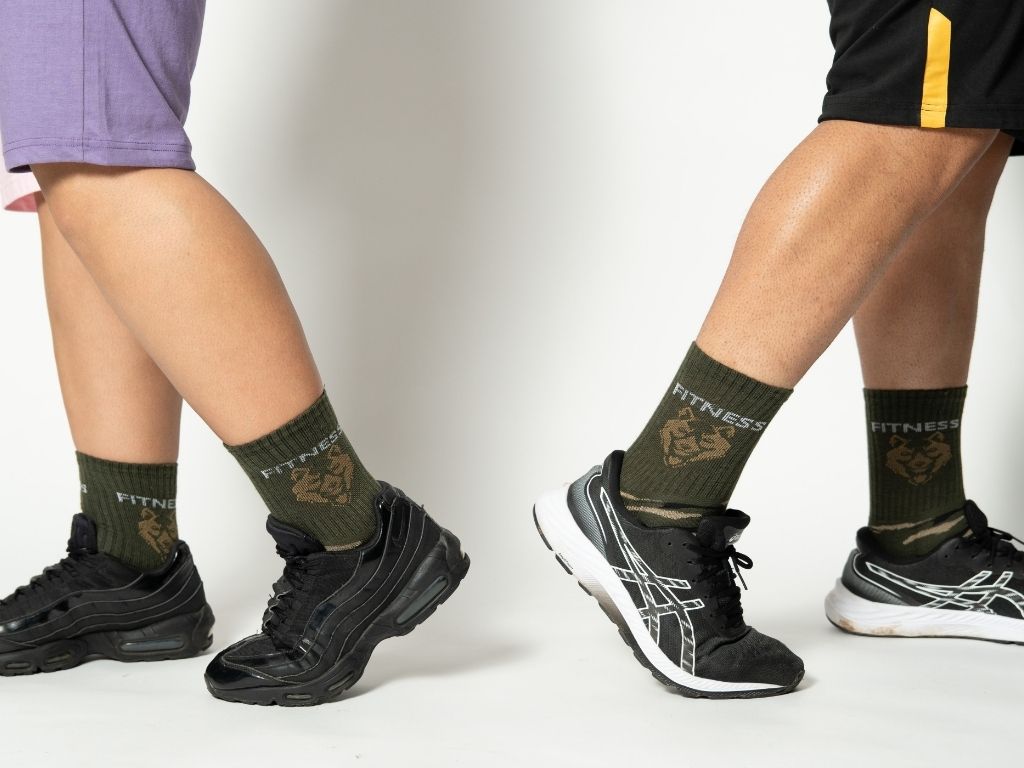 Comfortable military green ankle socks for daily wear