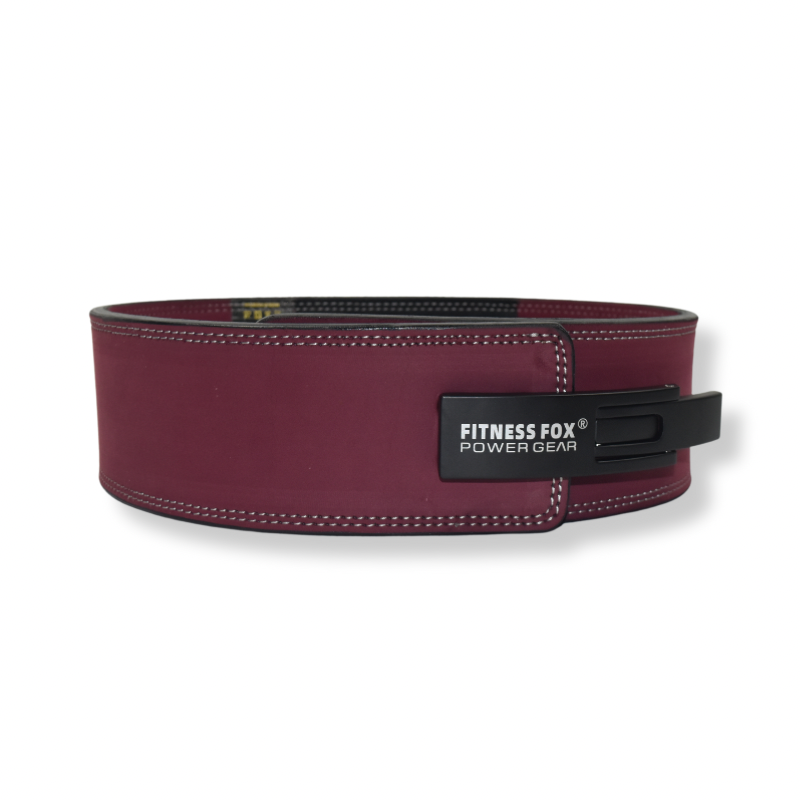 FITNESSFOX 10mm lever belt for gym workouts