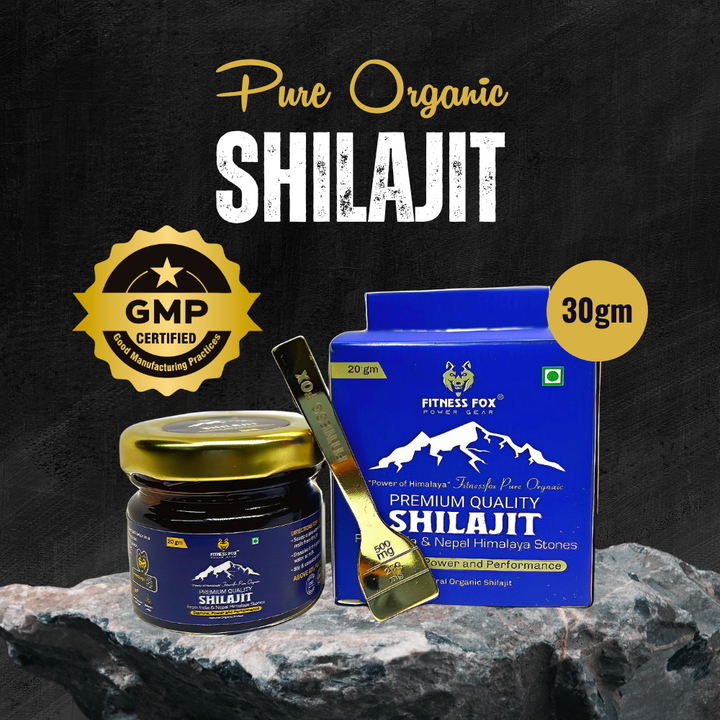 30gm FITNESS FOX Pure Organic Shilajit Resin Bundle Deal