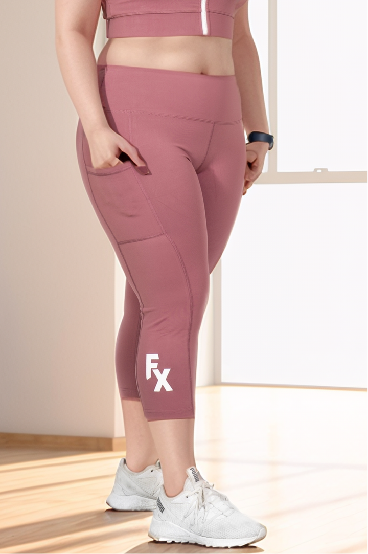 FitnessFox Blush High Waisted 7/8 Leggings