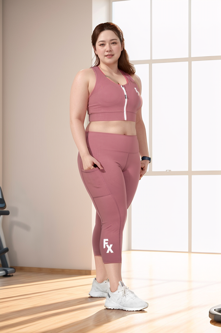 FitnessFox Blush High Waisted 7/8 Leggings