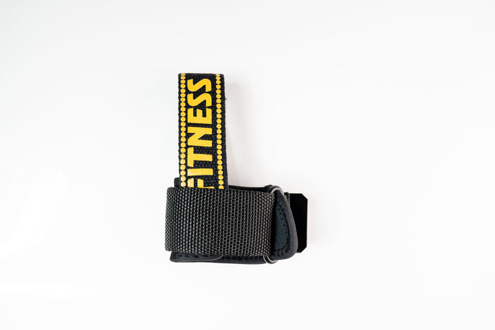 Power wrist strap ( Black/Gold)( Best for powerlifting/weighlifting/Crossfit)