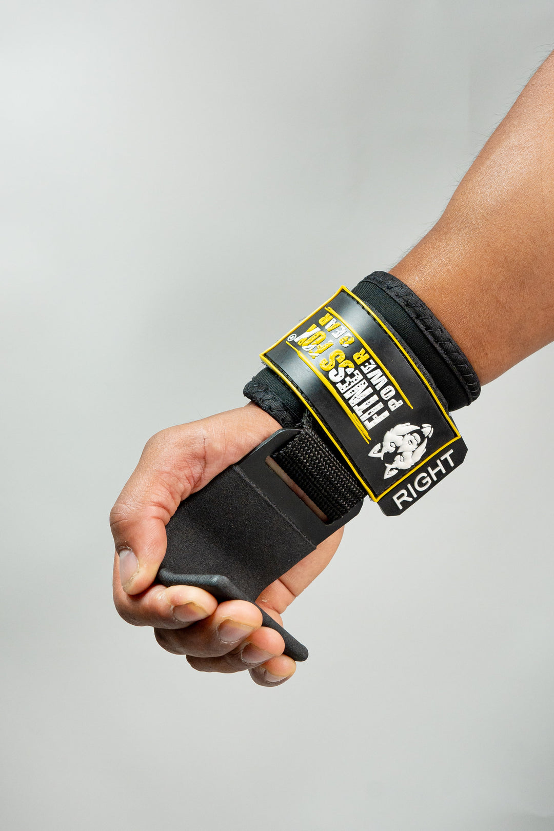 Heavy Lifting Hooks with Wrist Support ( Black)