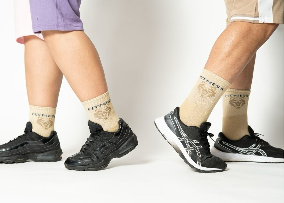 Breathable tan brown ankle socks for daily use