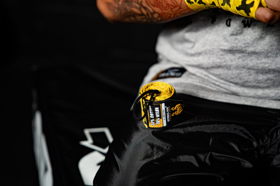 FITNESSFOX Boxing Hand Wraps (Gold-Camo)