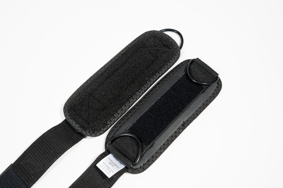 Leather Cable Ankle Straps For Cable Machine ( Black edition) ( Sold as a pair)