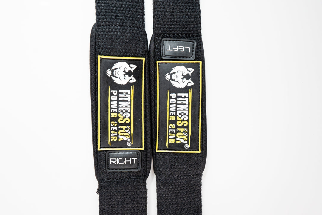 Pro Heavy Lifting Strap (70cm Long ) ( black / yellow)