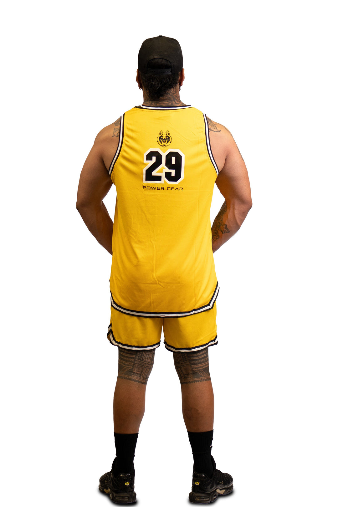 Mesh Basketball Muscle Tank top -Yellow