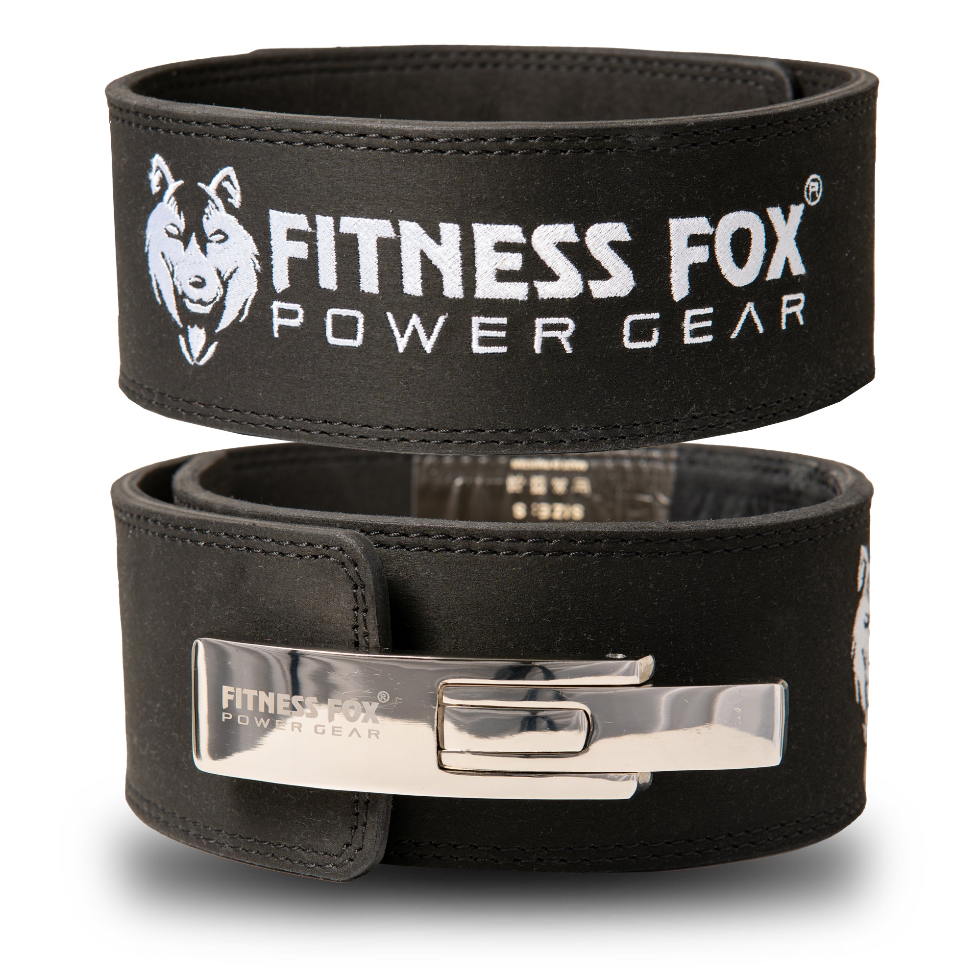 FITNESS FOX 10MM Lever Weightlifting Belt with Suede Leather