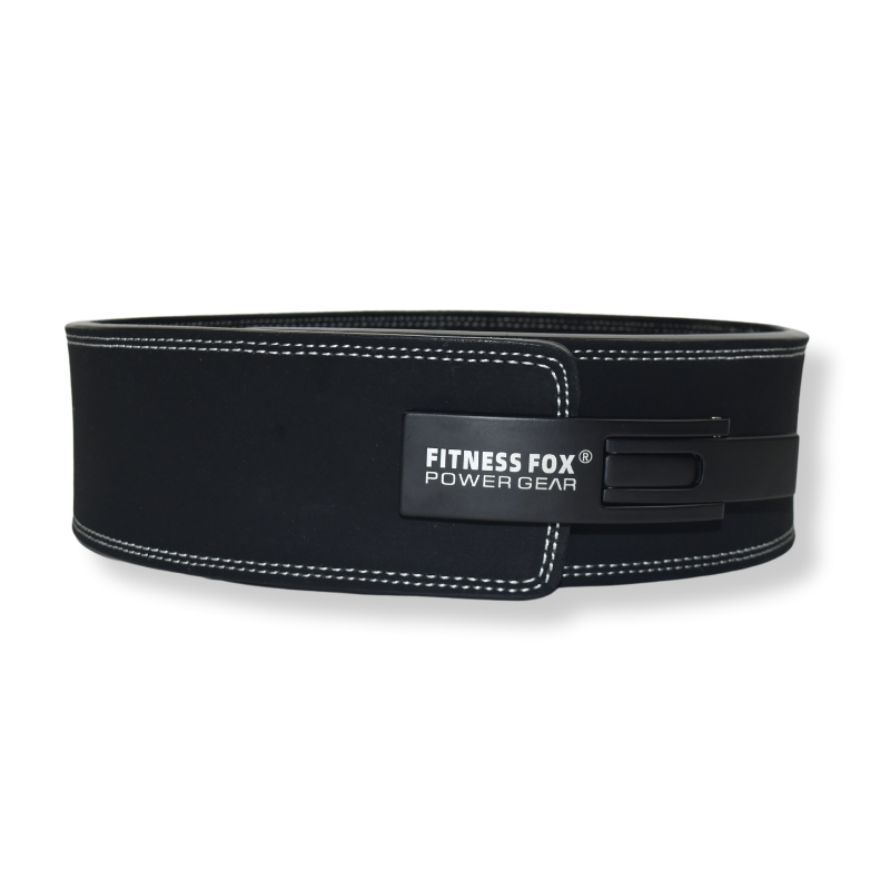 Adjustable 10mm suede skin weightlifting belt with lever for optimal performance