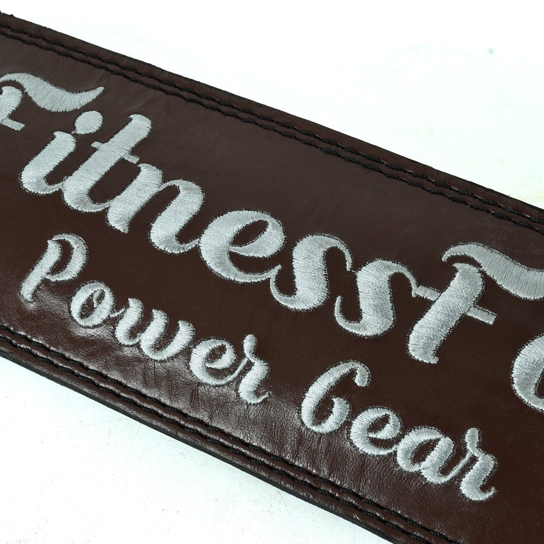 4" Maroon Weightlifting Leather Belt