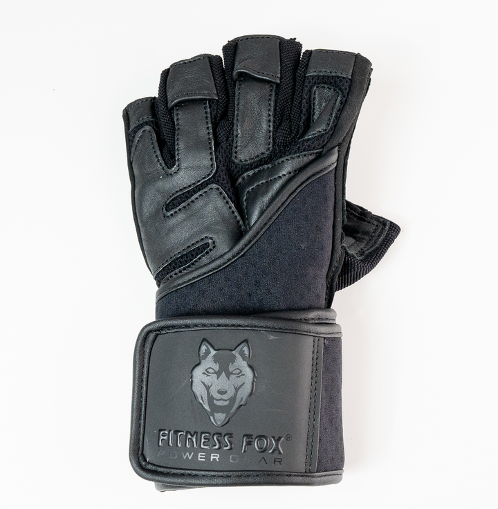 Heavy duty Leather workout gloves ( Black edition)