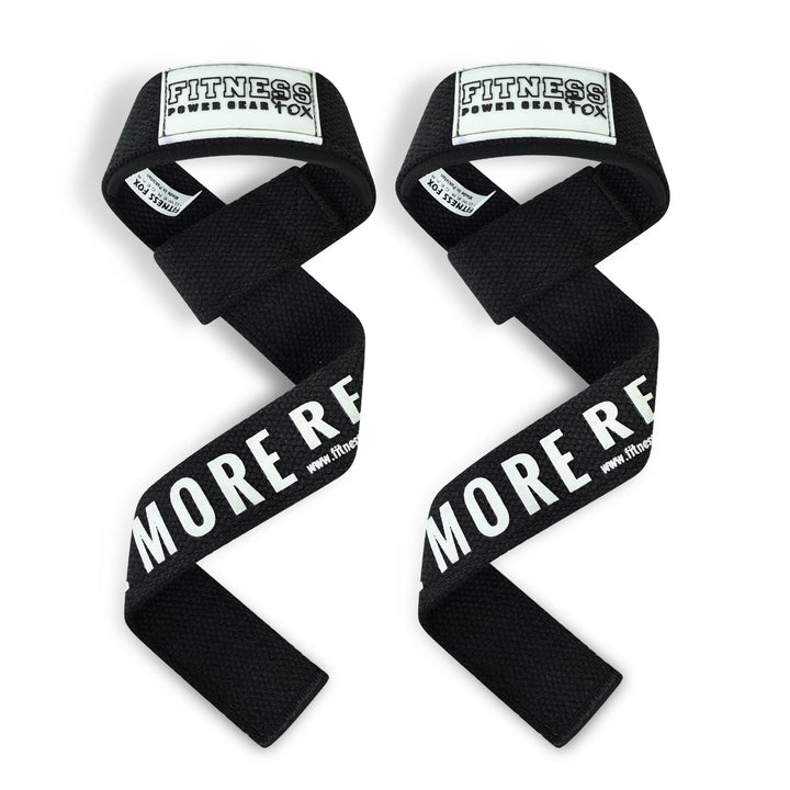 Black Cotton lifting straps for weightlifting/Powerlifting/Crossfit/Strongman