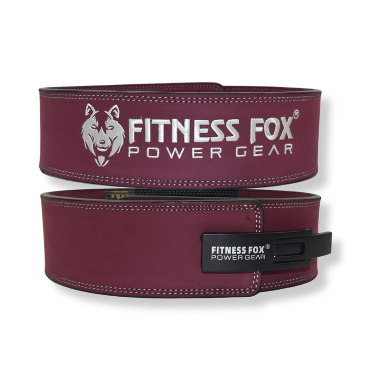 FITNESSFOX 10mm suede leather lever belt for powerlifting
