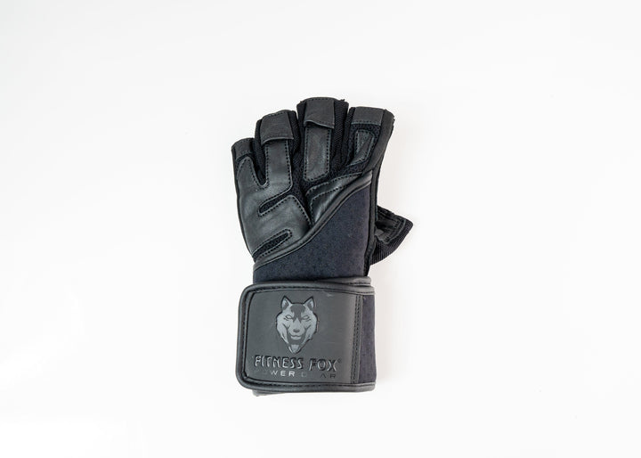 Heavy duty Leather workout gloves ( Black edition)