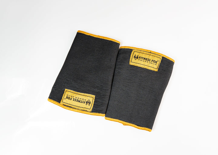 Double ply Elbow sleeves ( Black/ Gold) ( 6 month warranty)