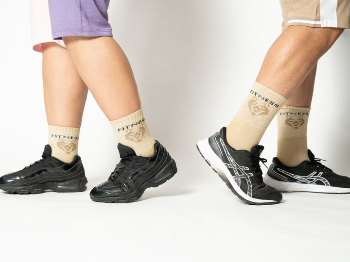 Comfortable tan brown ankle socks for daily wear