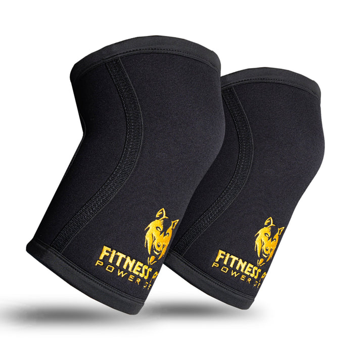 Fitness Fox 5mm knee sleeves pair with extra compression for weightlifting support