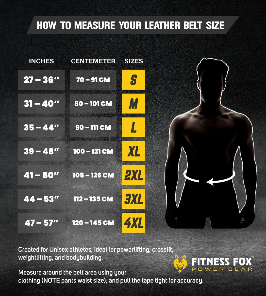 FitnessFox 4" Blue Weightlifting Leather Belt( Delivery 1-5 November )