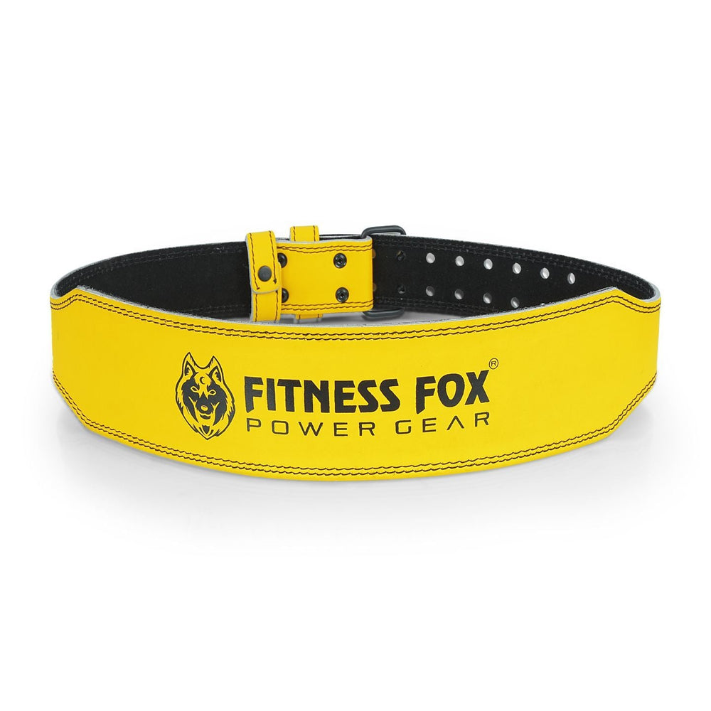 Best 4 inch quick release weightlifting belt for gym workouts in yellow