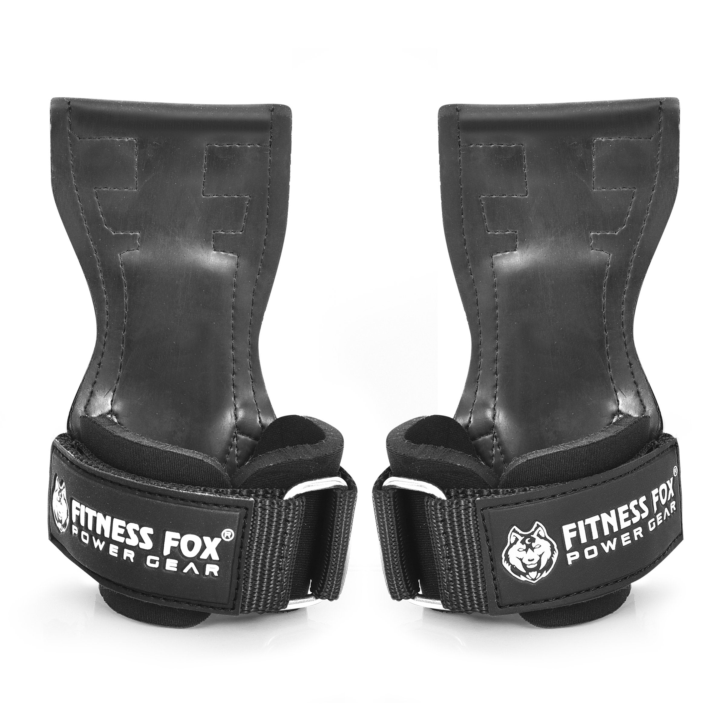 FITNESSFOX Lifting Hand Grips Support Wrist Straps for Heavy Deadlifts