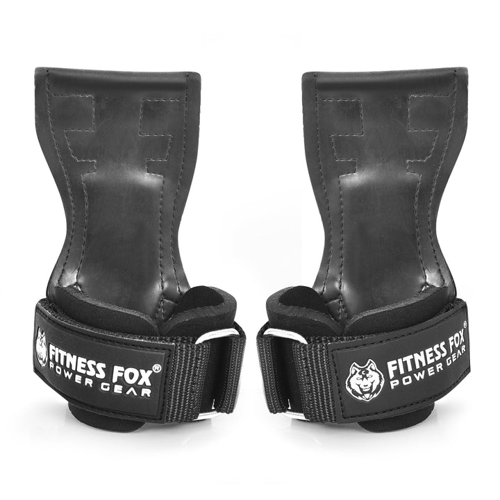 FITNESSFOX Lifting Hand Grips Support Wrist Straps for Heavy Deadlifts