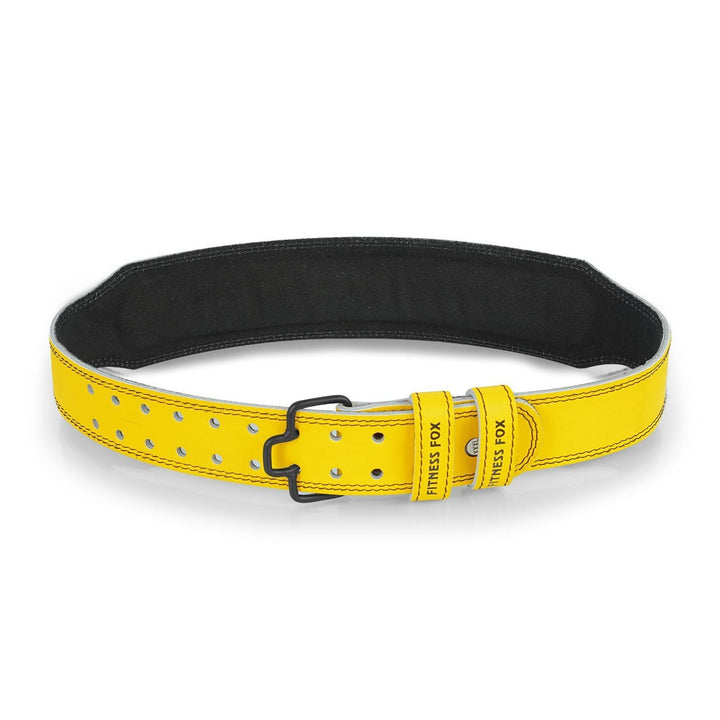 Spartan yellow quick release gym belt for weightlifting and training