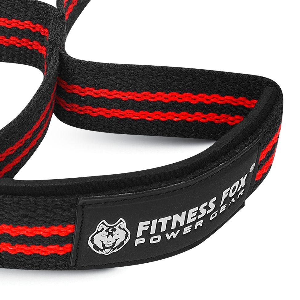 Durable 60cm figure 8 straps by Fitness Fox for enhanced deadlift grip