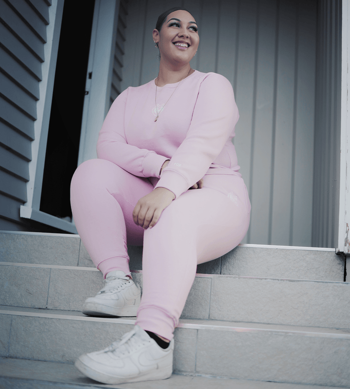 Women baby pink Comfy Tracksuit
