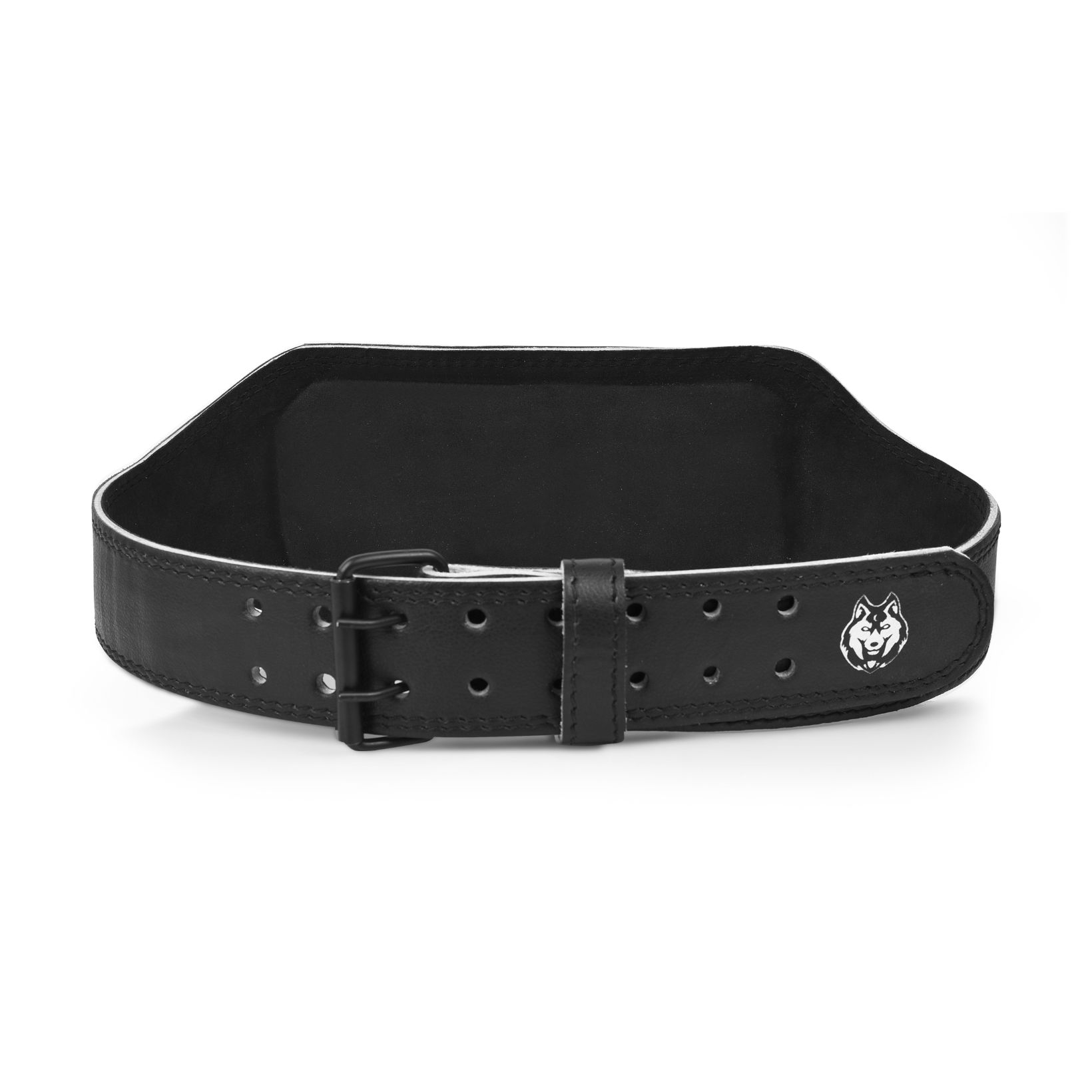 Weightlifting 6" Split Leather Belt (Black)