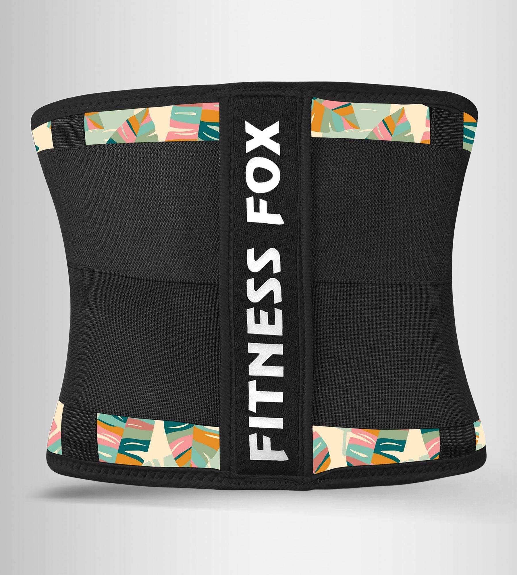 FITNESSFOX Tan brown with colourful leafs Sweat Waist Trainer Corset For Women and Men